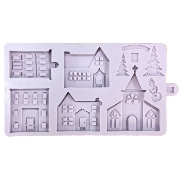 Silicone Mould - Winter Village